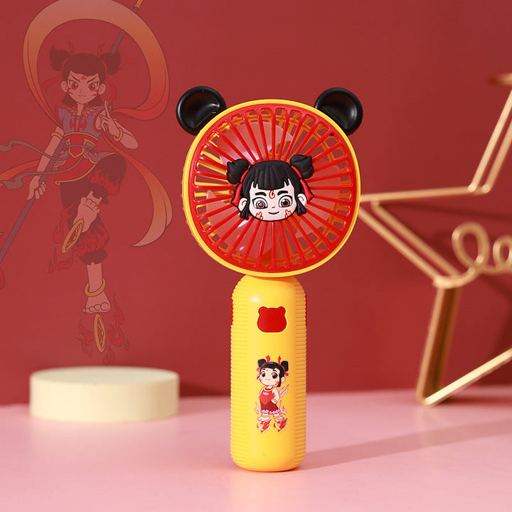 Women's Portable Hand Fan with Unique Cartoon Design Kalsten