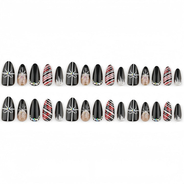 Artificial nails with festive Christmas designs Kalsten