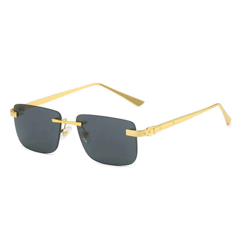 Women's fashionable half-rim glasses with elegant metal frame Kalsten