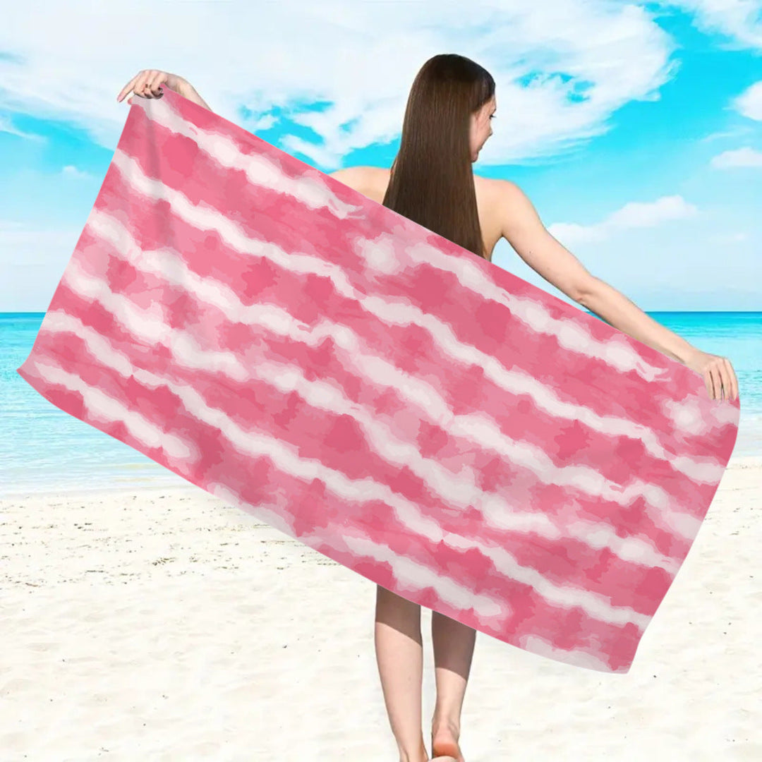 large beach towel with colorful butterfly design Kalsten