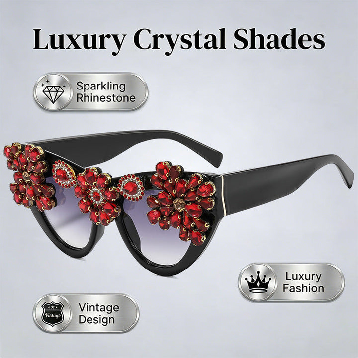 Women extravagantly decorated Cat-Eye sunglasses Kalsten