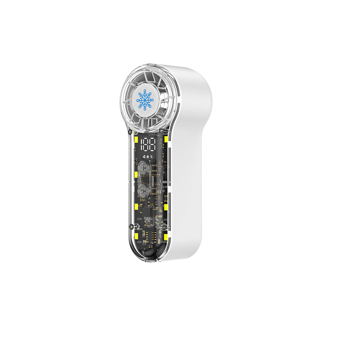 Unisex portable fan with LED display Kalsten