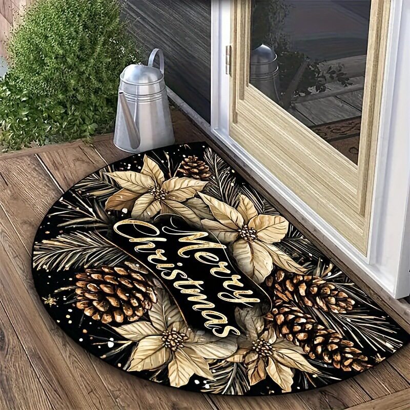 Festive Holiday-Themed Welcome Mat Acalora