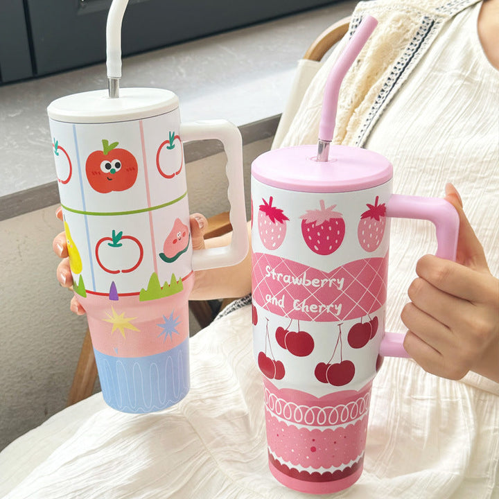 Women's thermos cup with cheerful vegetable design Kalsten