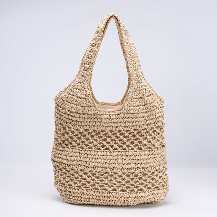 Handwoven beach bag with open mesh structure Kalsten