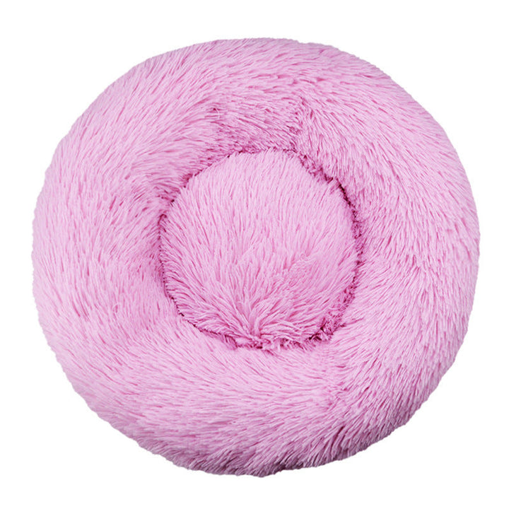 Round Plush  Nest  Dog Bed