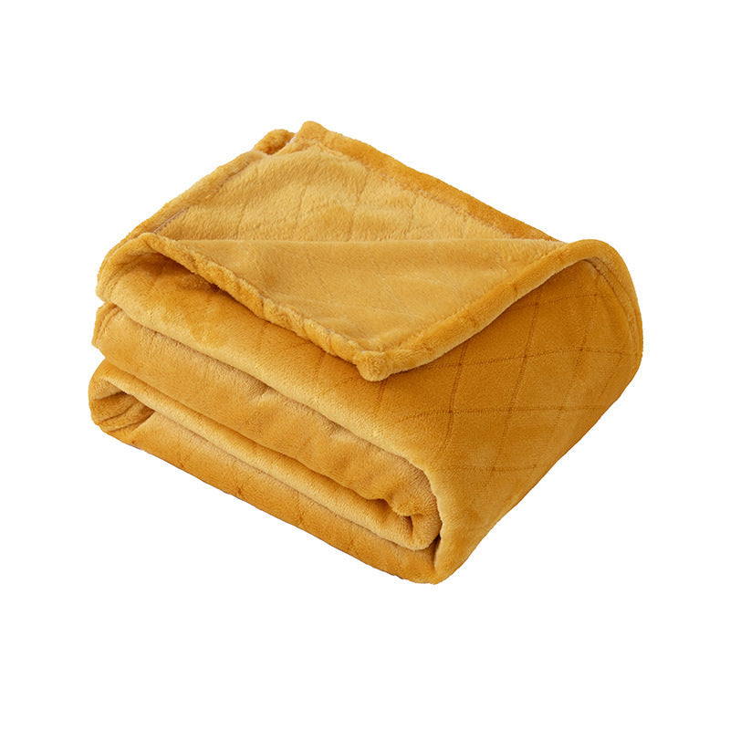 Ladies Cozy Microfiber Blanket with Diamond Shape Design Kalsten