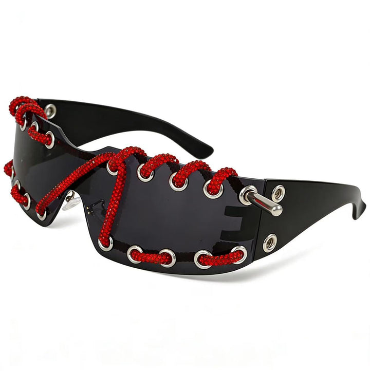Women's sunglasses with unique lacing design Kalsten
