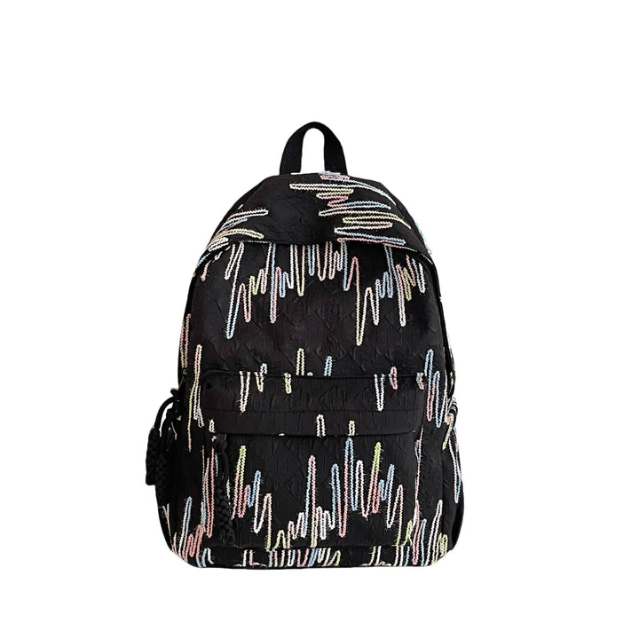 Patterned Backpack with Additional Compartments Kalsten