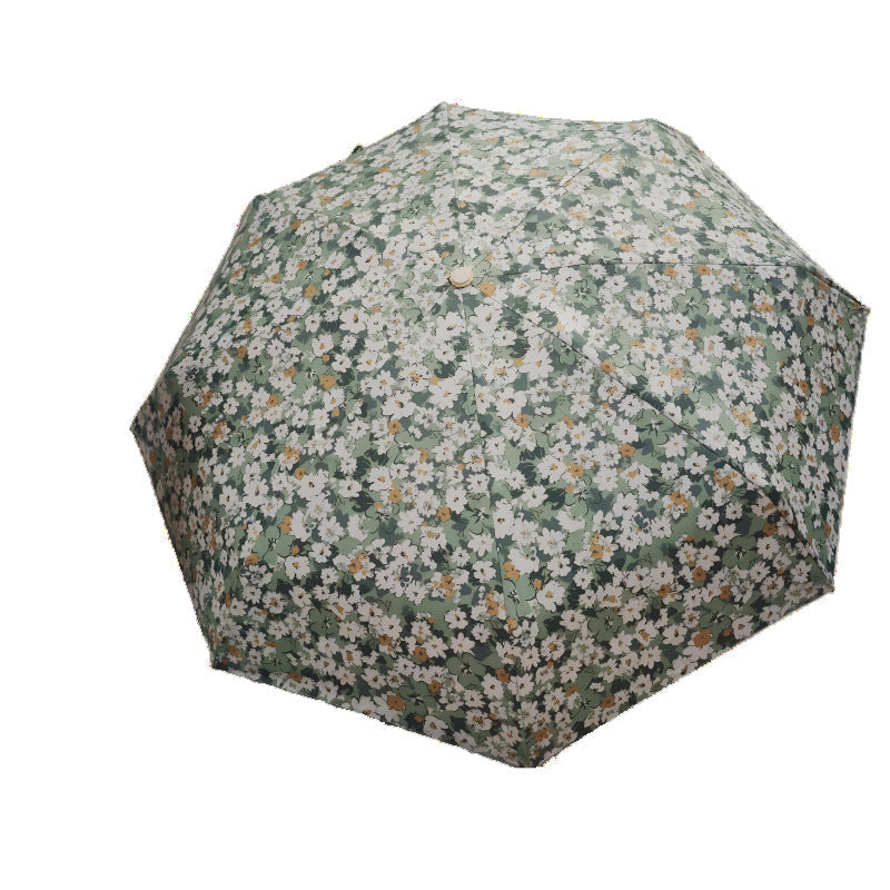 Ladies Folding Umbrella with Elegant Floral Pattern Kalsten