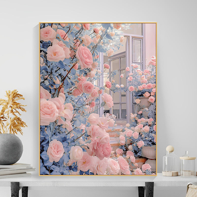 Floral Garden Scene Wall Art Kalsten
