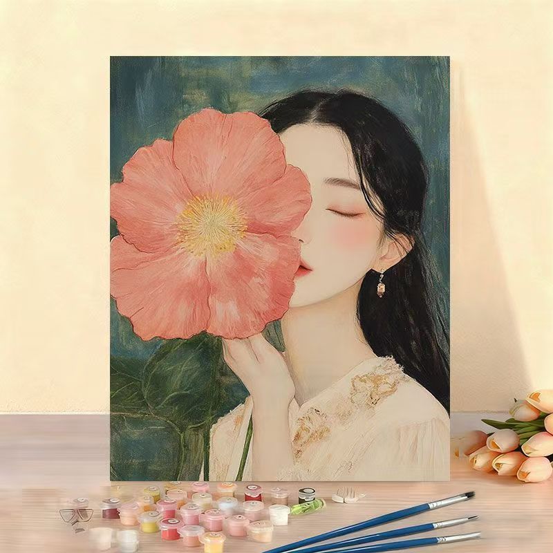 DIY Floral Portrait Paint by Numbers Kit Kalsten