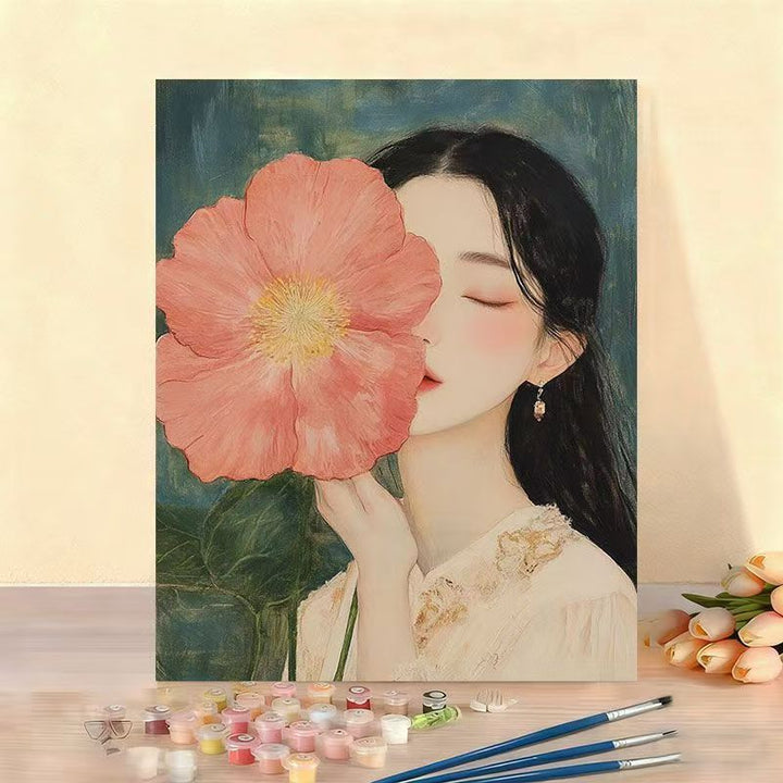 DIY Floral Portrait Paint by Numbers Kit Kalsten