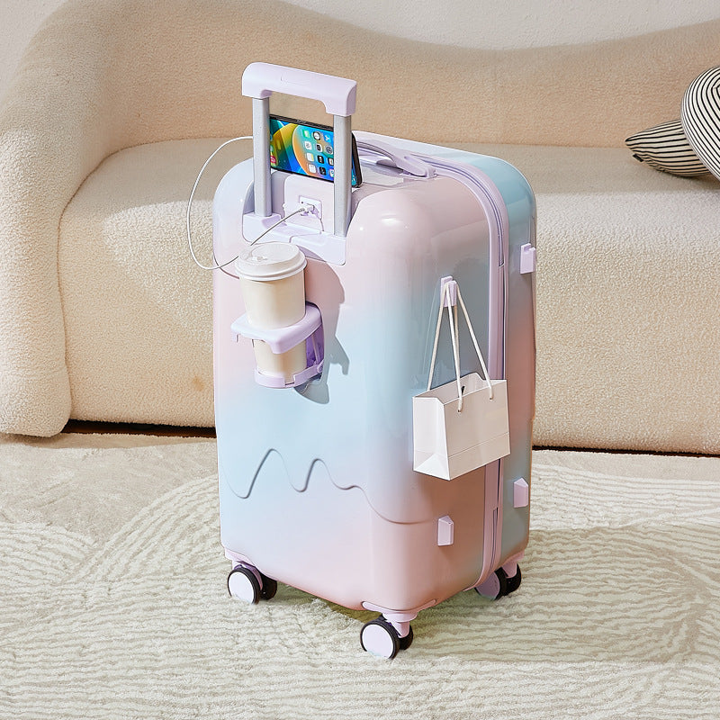 Unisex Compact Smart Hardshell Travel Suitcase Kalsten