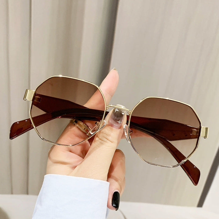 Women's fashionable sunglasses with high-quality rectangular frame and UV protection Kalsten