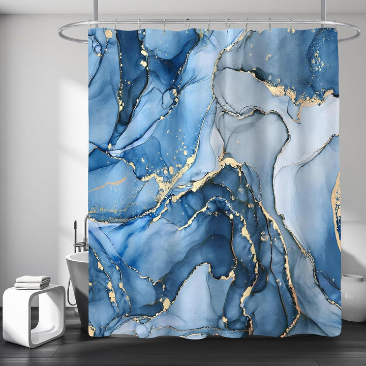 Artistic Marble Texture Shower Curtain Kalsten