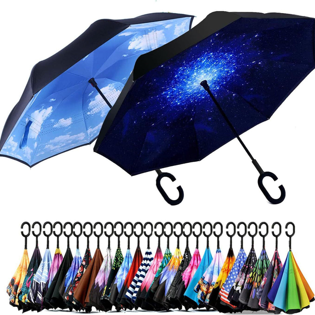 Ladies Automatic Umbrella with Elegant C-Handle Kalsten