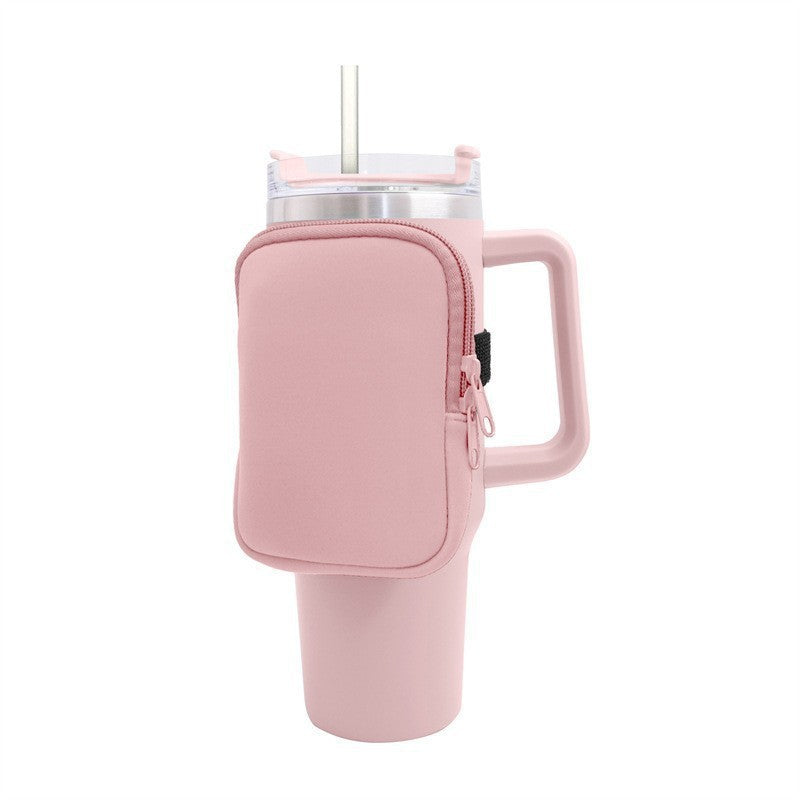 Unisex cup holder with practical pocket Kalsten