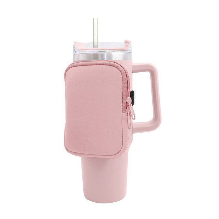 Unisex cup holder with practical pocket Kalsten