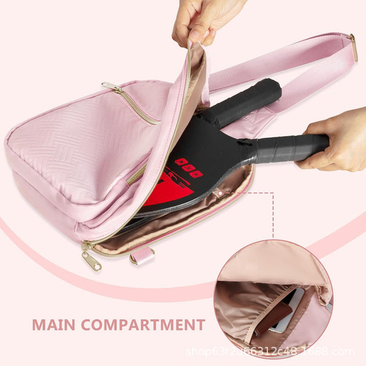 Sporty shoulder bag for tennis rackets with practical compartments Kalsten