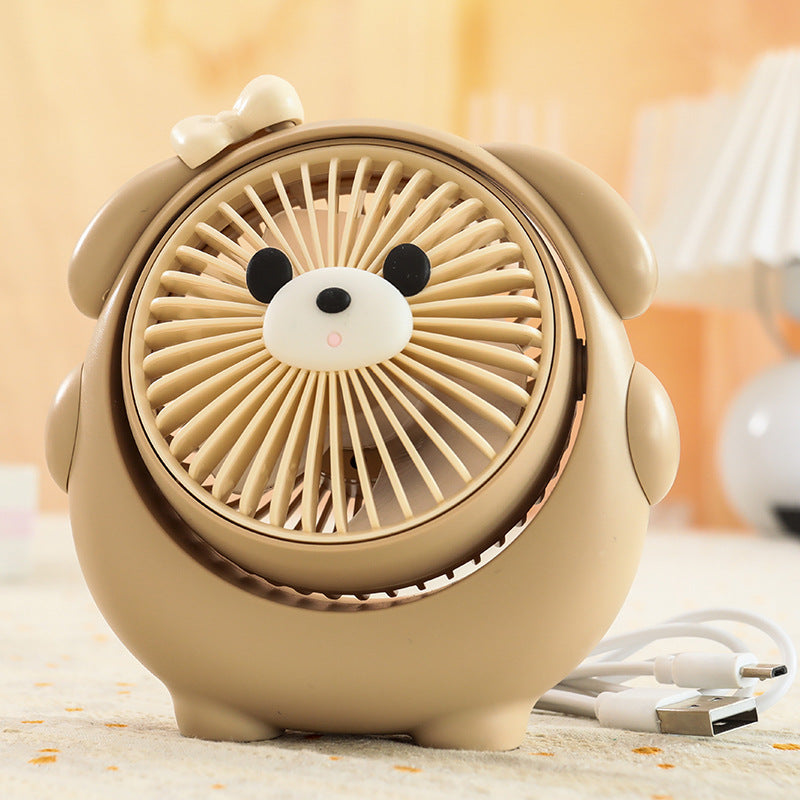 Ladies Portable Mini Hand Fan with Playful Animal Design Kalsten