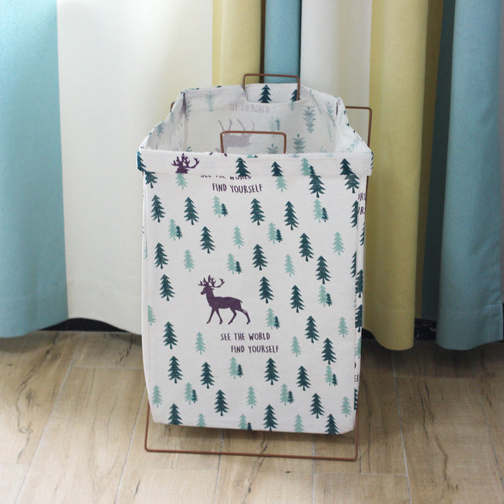 Decorative laundry basket with inspiring quotes Kalsten