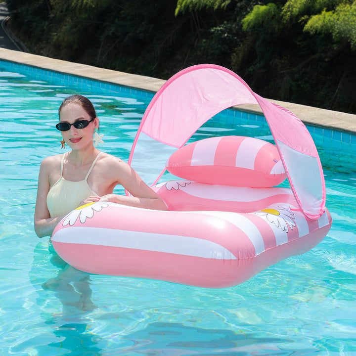 Unisex Inflatable Sun Seat with Mesh Bottom Kalsten