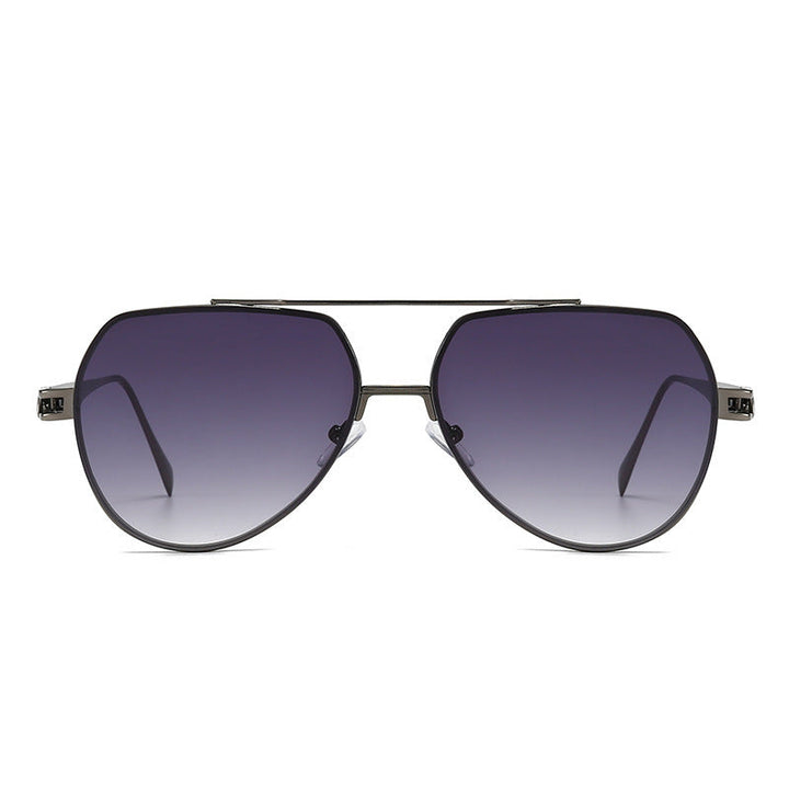 Women's designer sunglasses in a stylish, curved metal frame Kalsten