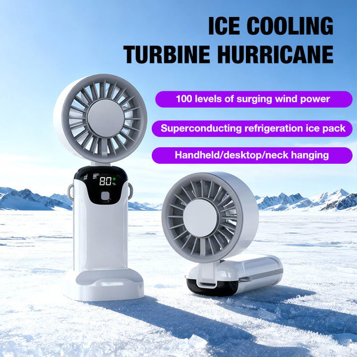 Women's portable battery fan with digital display Kalsten