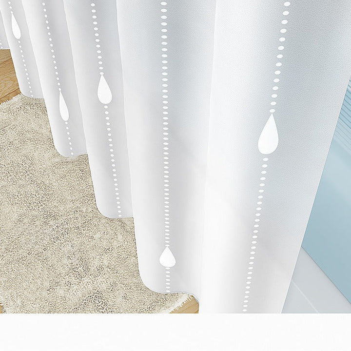 Sheer Textured Shower Curtain Kalsten