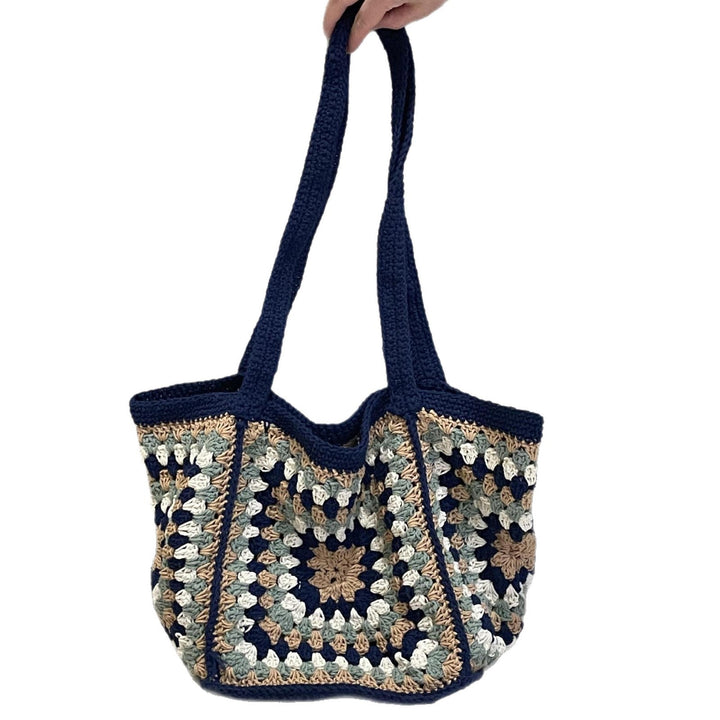 Hand-knotted shoulder bag with vintage pattern Kalsten