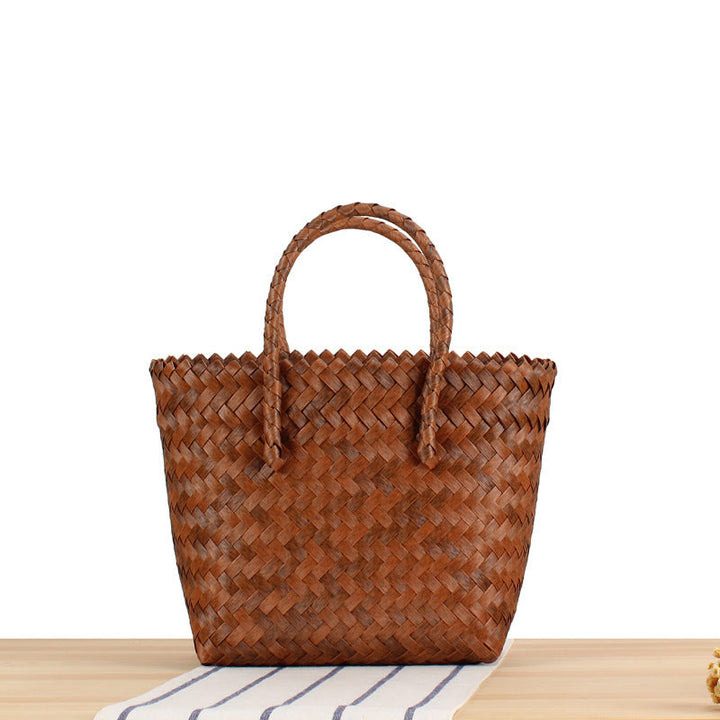 Braided Tote Bag with Modern Patterns Kalsten
