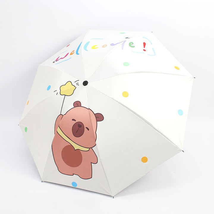 Women's Folding Umbrella with Animal Character Kalsten