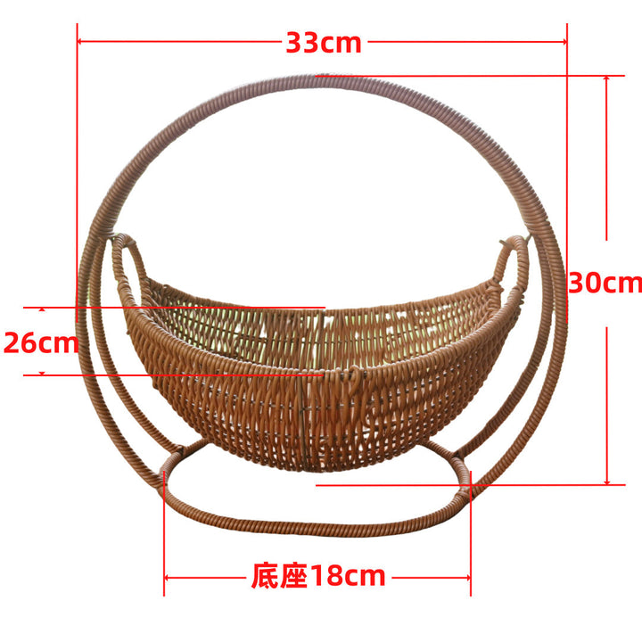 Ladies stylish decorative storage basket on metal frame Kalsten
