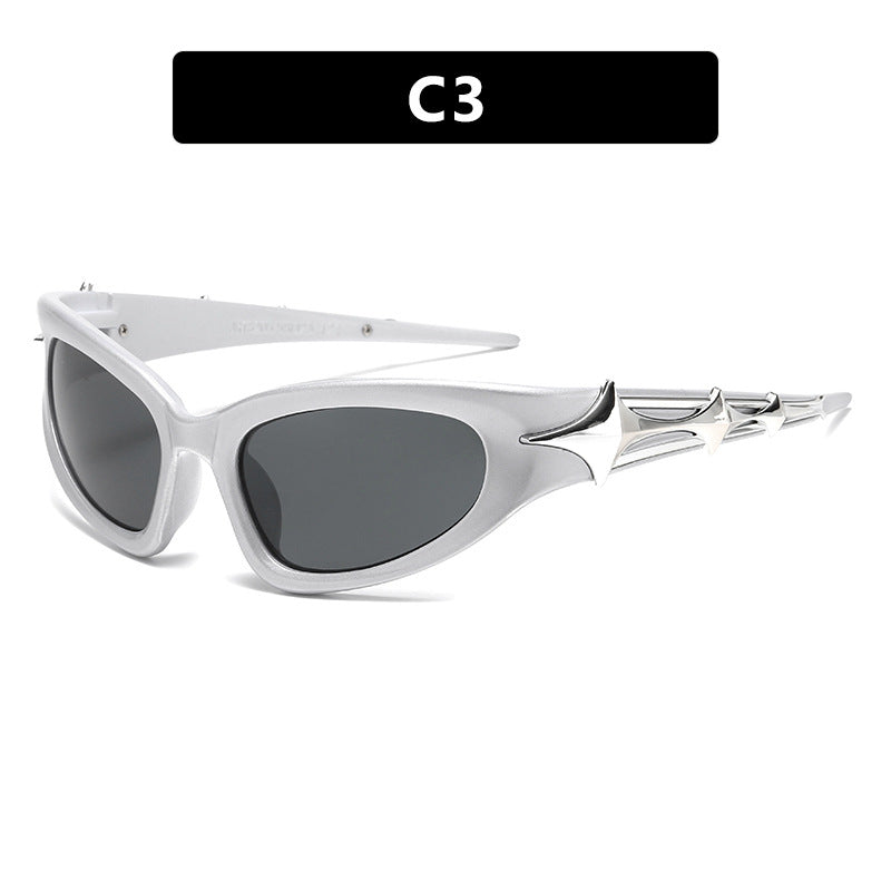Women futuristic sunglasses with unique star design Kalsten