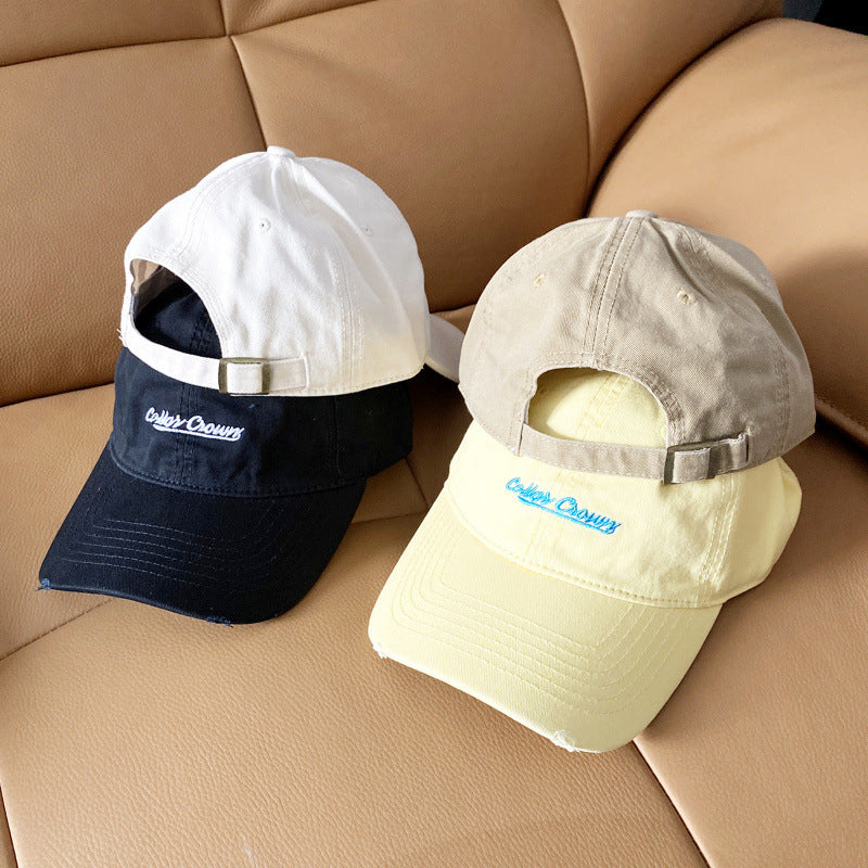Women's Casual Distressed Cotton Baseball Cap Kalsten