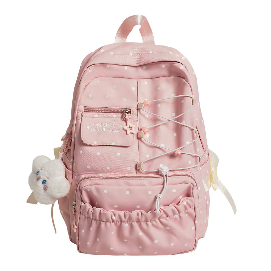 Cute Polka Dot Casual Backpack Kalsten