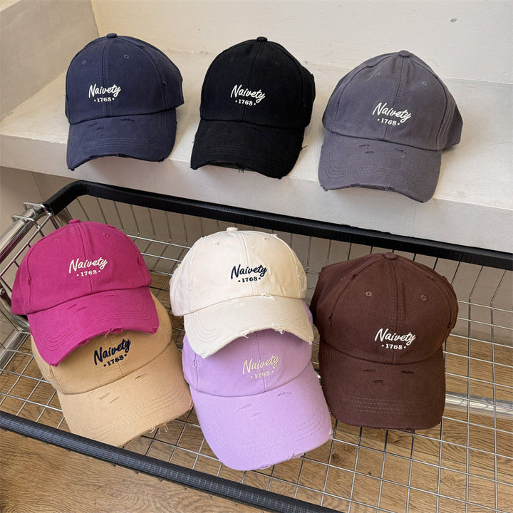 Men's Distressed Cotton Baseball Hat Kalsten
