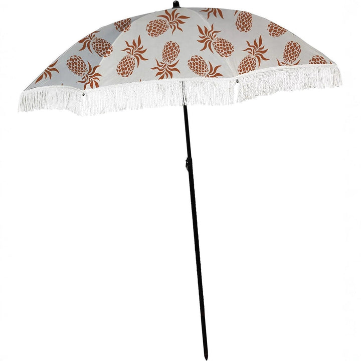 Ladies Beach Sun Protection Umbrella with Elegant Fringe Design Kalsten