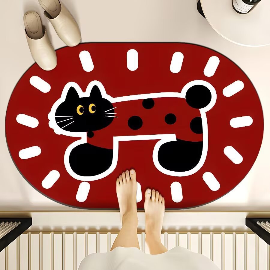 Cute Cartoon Bear Bath Mat Kalsten