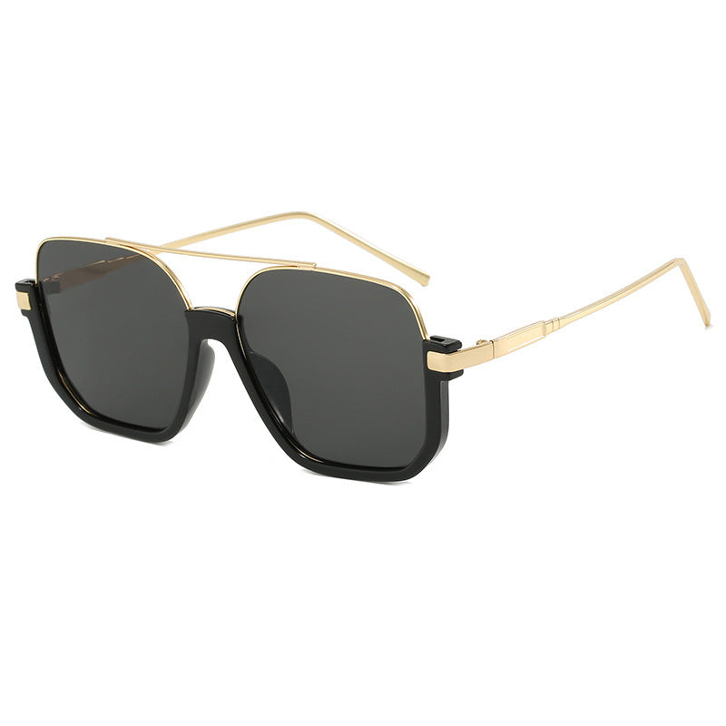 Women's Fashion Sunglasses with Curved Metal Frame and UV Protection Kalsten