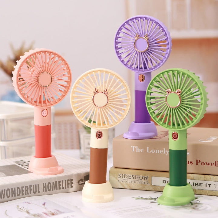 Women's Portable Table Fan with Flexible Handle Kalsten