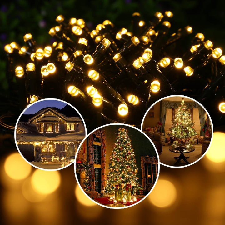 Globe LED String Lights With Waterproof Copper Wire And Textured Clear Bulbs Kalsten