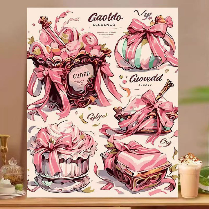 Dessert-Inspired Decorative Canvas Art Kalsten