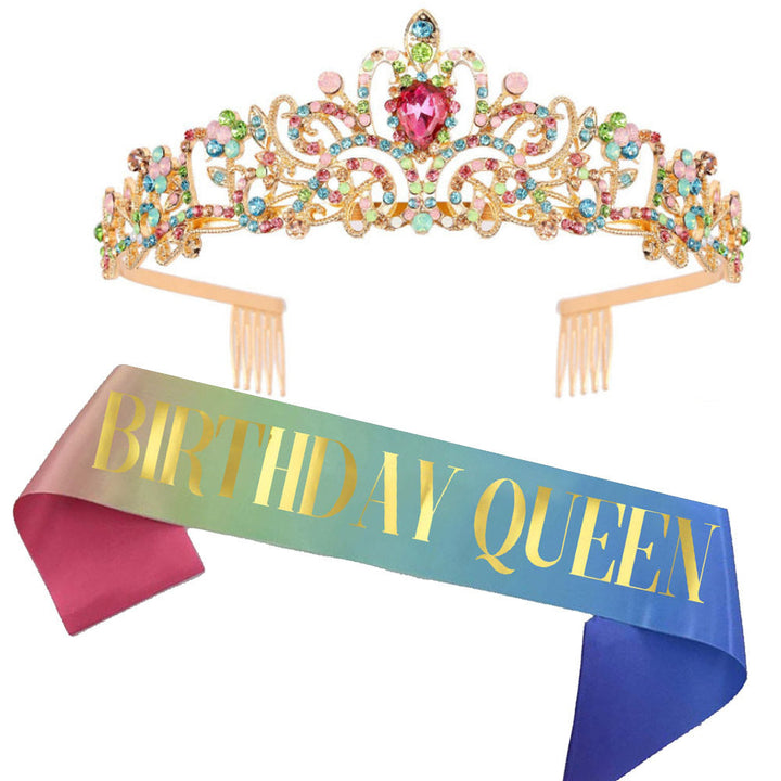 Ladies Glittering Tiara with Sparkling Rhinestones Kalsten