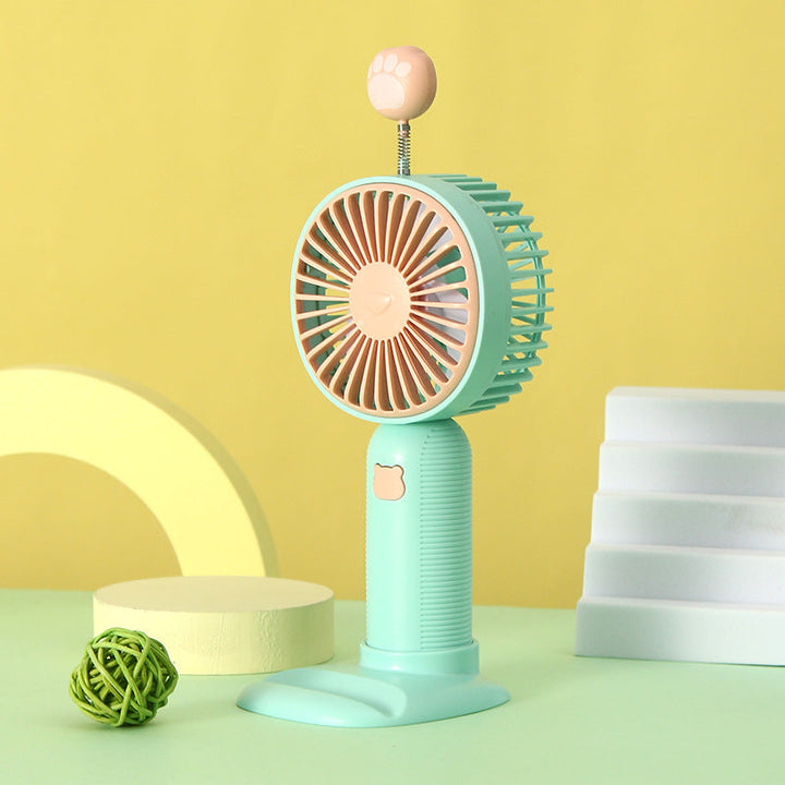 Women's Portable Mini Hand Fan with Cute Paw Design Kalsten