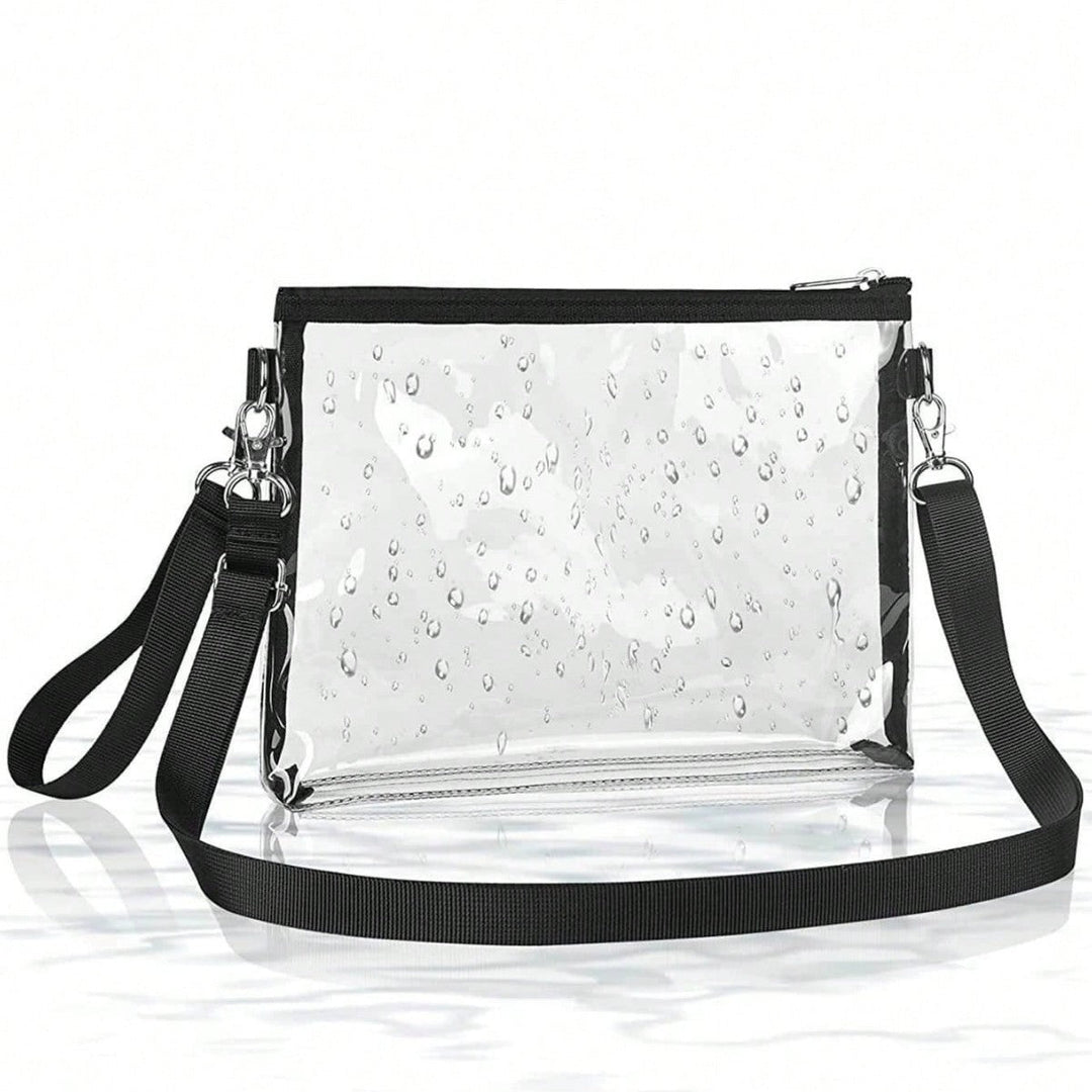 Transparent shoulder bag with adjustable shoulder strap Kalsten