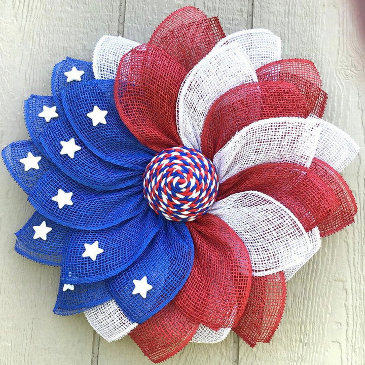 Women's multi-layered fabric flower hairpin with hidden metal clip Kalsten