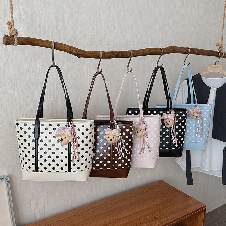 Polka Dot Print Casual Tote Kalsten
