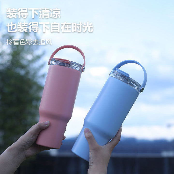 Women's insulated drinking cup with robust silicone grip and leak-proof lid Kalsten